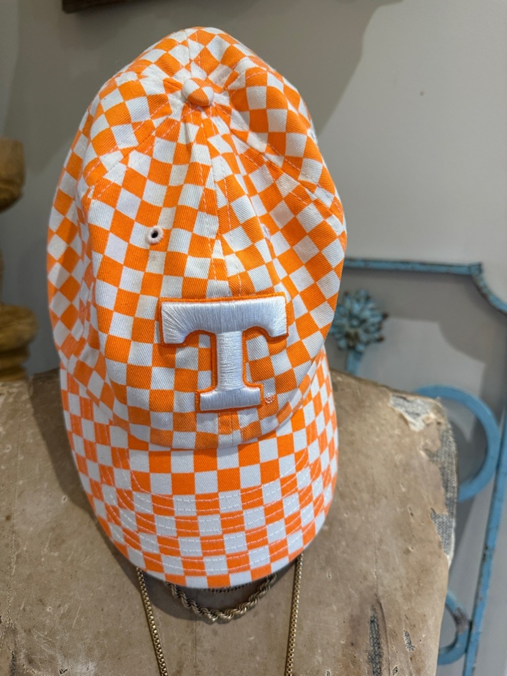 University of Tennessee Orange & White Checkerboard Hat